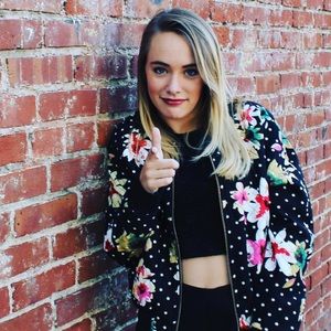 Floral print Bomber Jacket